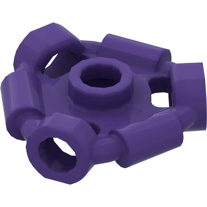 Part 1941 - Minifigure, Weapon Holder Ring with 3 Bars and 3 Bar Holes (Ninjago Aeroblade Center) - Open Stud