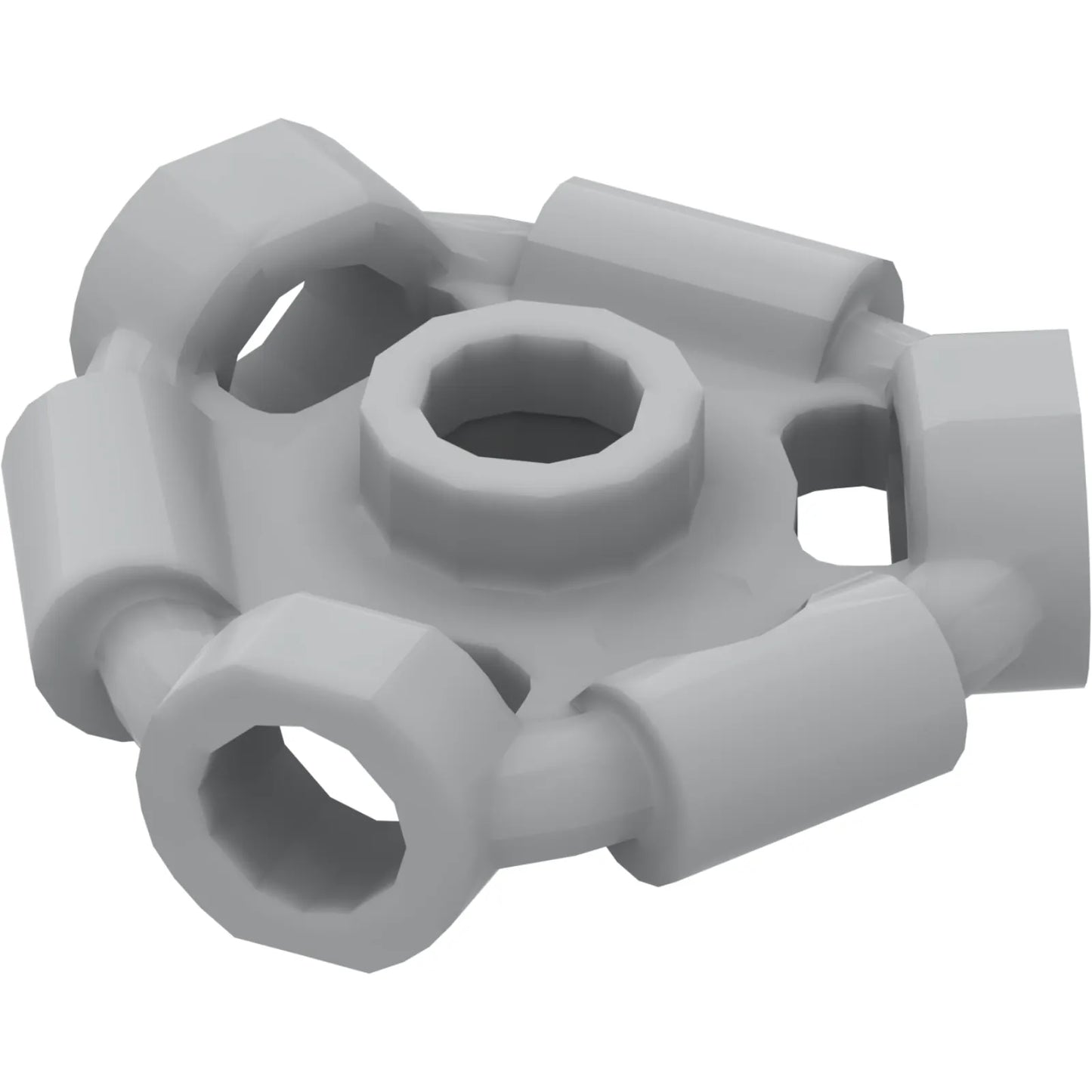 Part 1941 - Minifigure, Weapon Holder Ring with 3 Bars and 3 Bar Holes (Ninjago Aeroblade Center) - Open Stud