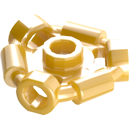 Teil 1941 – Minifigur, Waffenhalterring mit 3 Stangen und 3 Stangenlöchern (Ninjago Aeroblade Center) – offener Bolzen