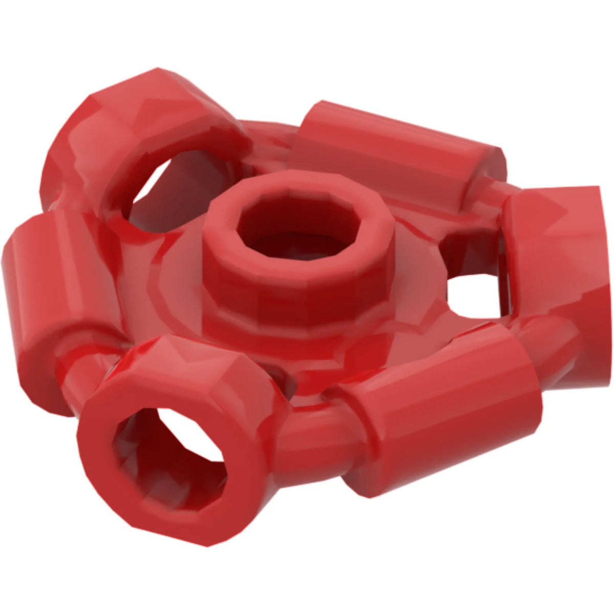 Part 1941 - Minifigure, Weapon Holder Ring with 3 Bars and 3 Bar Holes (Ninjago Aeroblade Center) - Open Stud