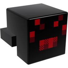 Part 19727pb001 - Creature Head Pixelated with Red and Dark Red Face Pattern (Minecraft Spider)