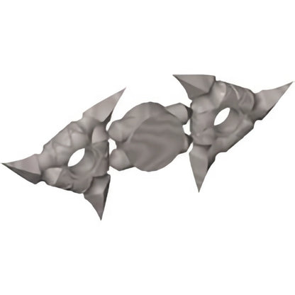 Part 19807 - Minifigure, Weapon Throwing Star (Shuriken) with Textured Grips, 2 on Sprue