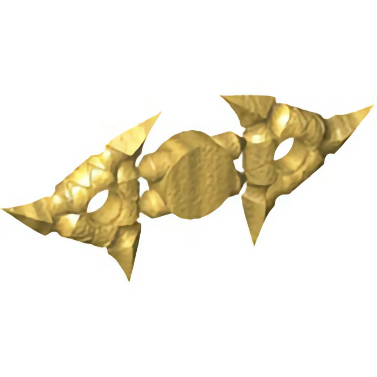 Part 19807 - Minifigure, Weapon Throwing Star (Shuriken) with Textured Grips, 2 on Sprue
