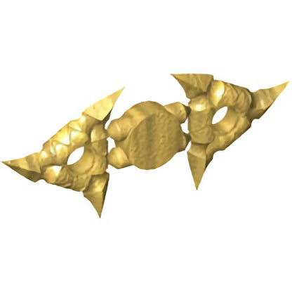 Part 19807 - Minifigure, Weapon Throwing Star (Shuriken) with Textured Grips, 2 on Sprue