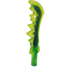 Part 19858pb01 - Minifigure, Weapon Sword, Serrated with Marbled Dark Blue Pattern
