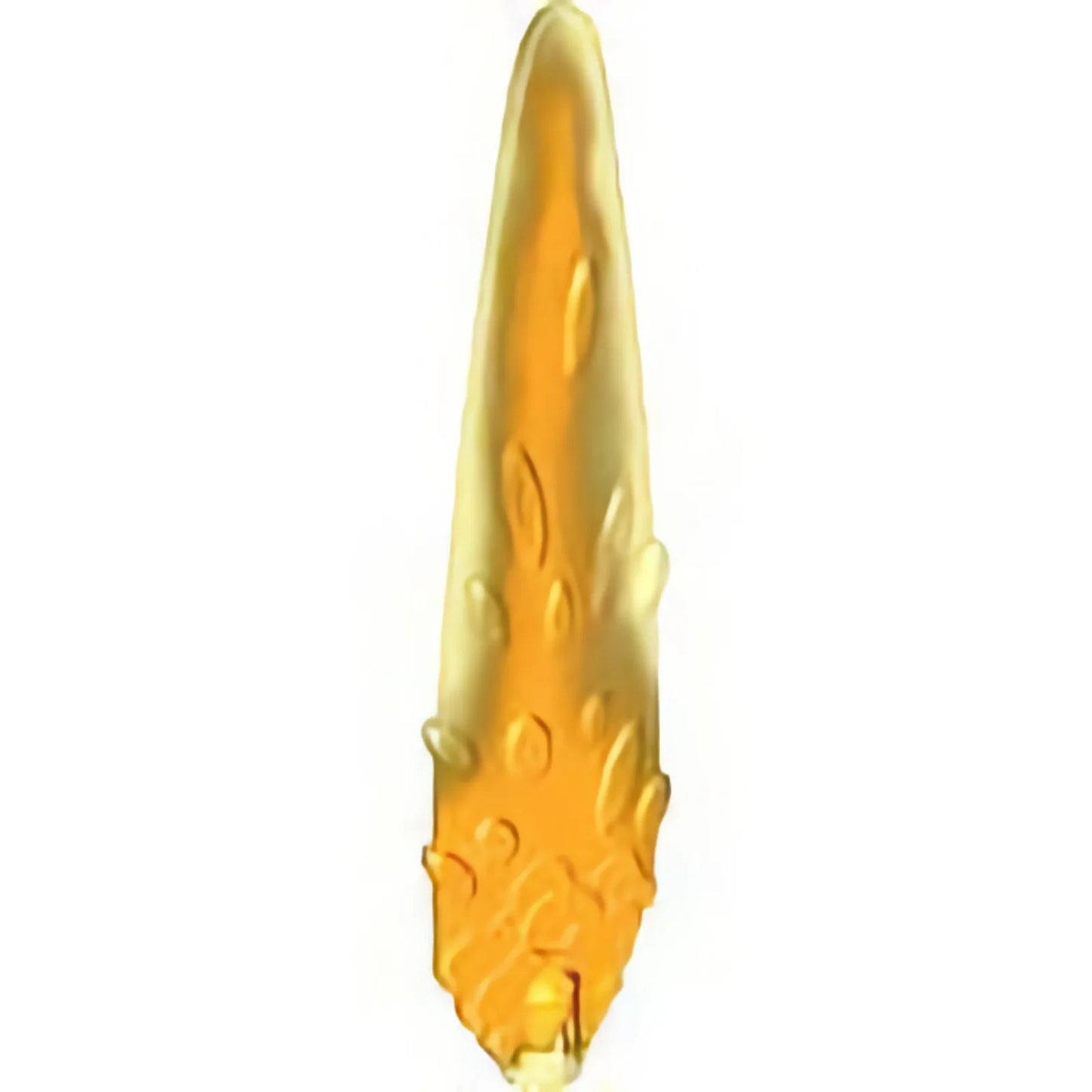 Part 1995pb01 - Flame / Vapor Trail with Axle Hole and Ovals with Marbled Bright Light Orange Pattern