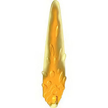 Part 1995pb01 - Flame / Vapor Trail with Axle Hole and Ovals with Marbled Bright Light Orange Pattern