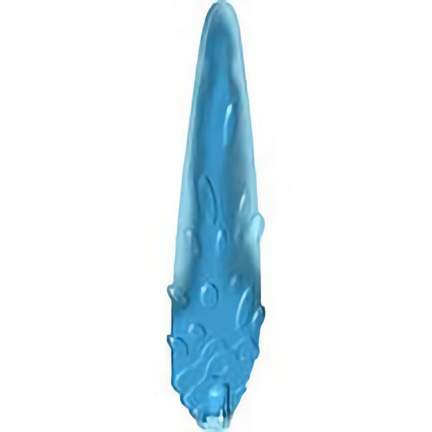 Part 1995pb02 - Flame / Vapor Trail with Axle Hole and Ovals with Marbled Dark Azure Pattern