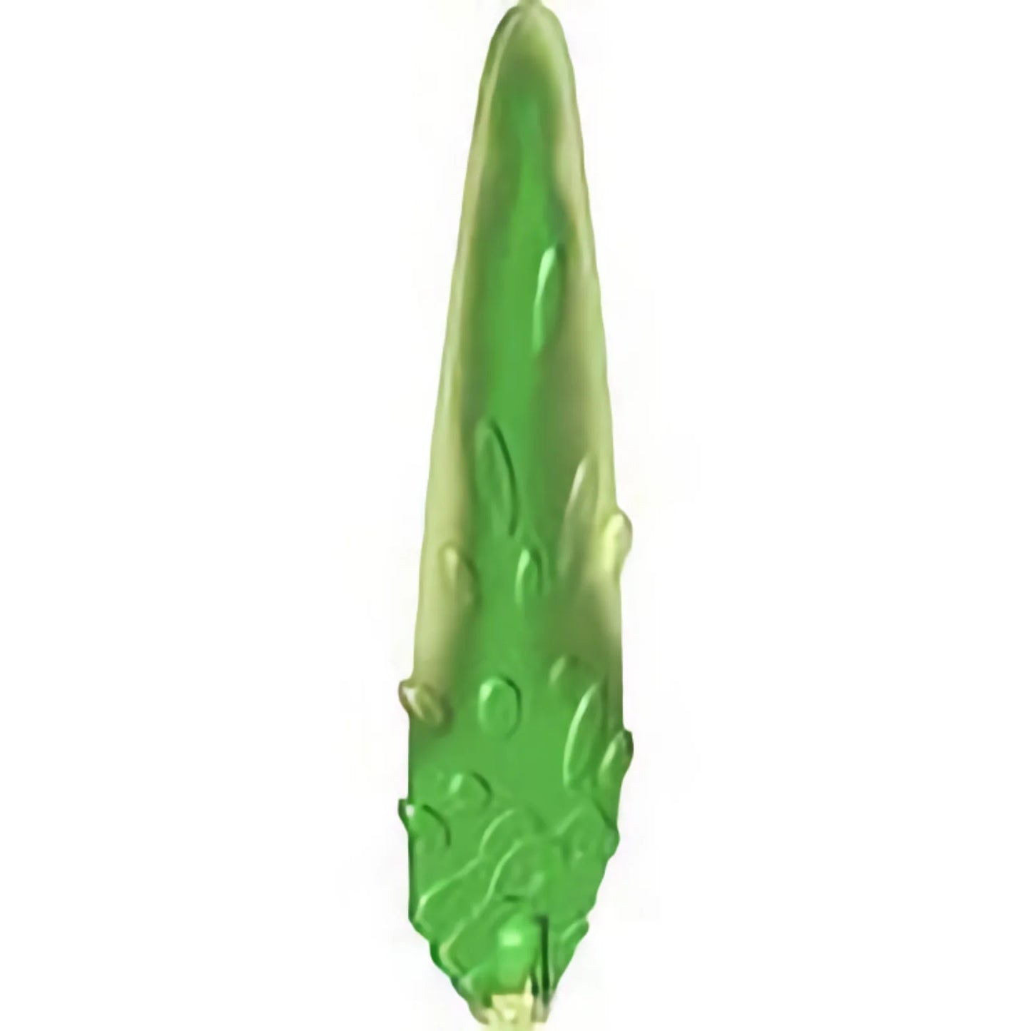 Part 1995pb03 - Flame / Vapor Trail with Axle Hole and Ovals with Marbled Bright Green Pattern