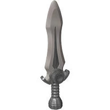 Part 1996pb03 - Minifigure, Weapon Sword with Stud with Molded Flat Silver Blade Pattern