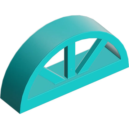 Part 20309 - Window 1 x 4 x 1 2/3 with Spoked Rounded Top