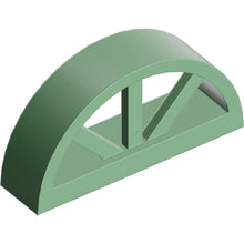 Part 20309 - Window 1 x 4 x 1 2/3 with Spoked Rounded Top
