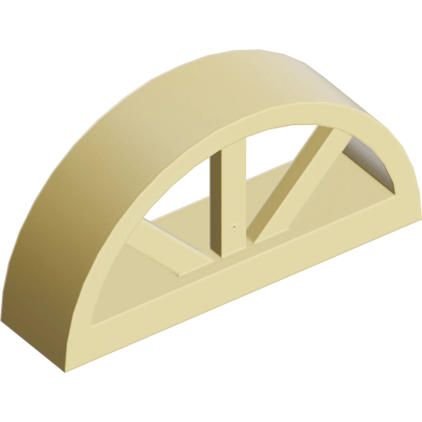 Part 20309 - Window 1 x 4 x 1 2/3 with Spoked Rounded Top