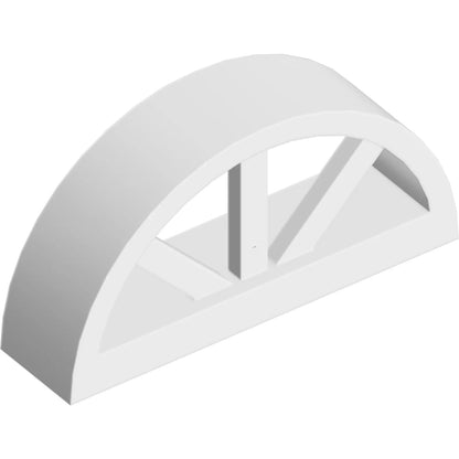 Part 20309 - Window 1 x 4 x 1 2/3 with Spoked Rounded Top