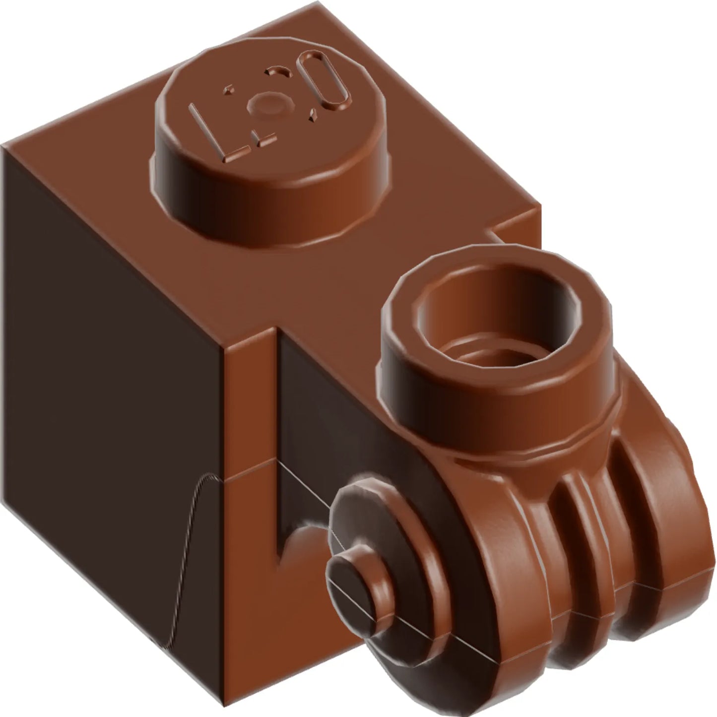 Teil 20310 - Stein, modifiziert 1 x 1 mit Schnecke und hohlem Bolzen