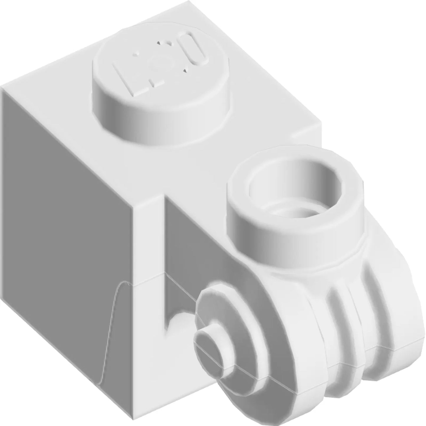 Teil 20310 - Stein, modifiziert 1 x 1 mit Schnecke und hohlem Bolzen