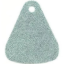 Part 20375 - Mini Doll, Cape Cloth, Friends, Tapered with Small Top Hole with Silver Iridescent Dots Pattern - Traditional Starched Fabric