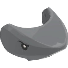 Part 20512pb01 - Shark Head with Rounded Nose with Black Eyes and White Partial Circle Pupils Pattern
