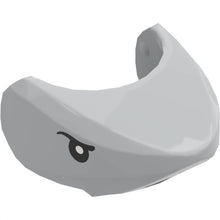 Part 20512pb05 - Shark Head with Rounded Nose with Black Eyes and White Full Circle Pupils Pattern