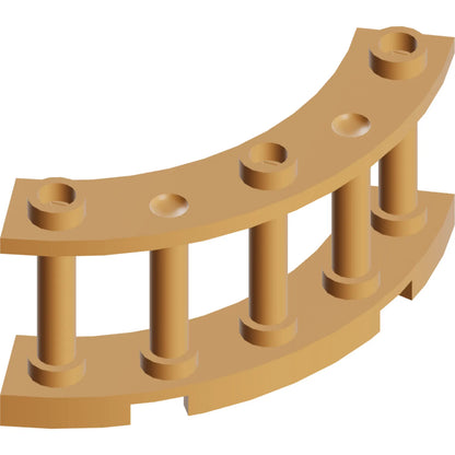 Part 21229 - Fence 4 x 4 x 2 Quarter Round Spindled with 3 Studs