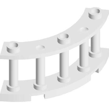 Part 21229 - Fence 4 x 4 x 2 Quarter Round Spindled with 3 Studs