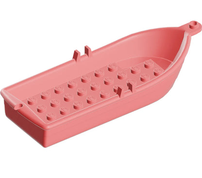 Part 21301 - Boat, 14 x 5 x 2 with Oarlocks without Hollow Inside Studs