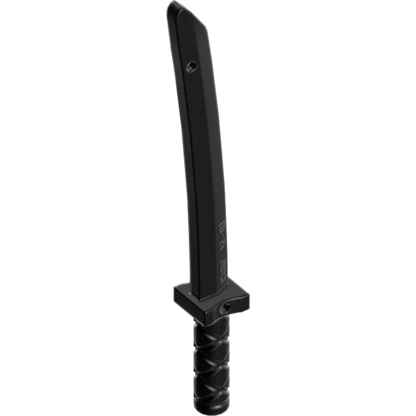 Part 21459 - Minifigure, Weapon Sword, Shamshir/Katana (Square Guard) with Capped Pommel and Holes in Crossguard and Blade