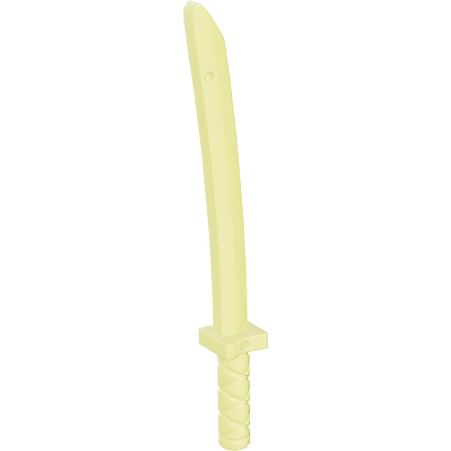 Part 21459 - Minifigure, Weapon Sword, Shamshir/Katana (Square Guard) with Capped Pommel and Holes in Crossguard and Blade