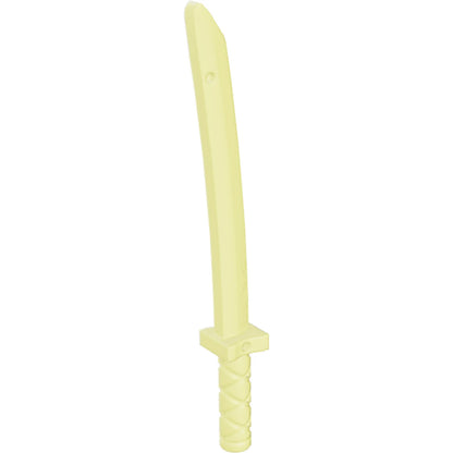 Part 21459 - Minifigure, Weapon Sword, Shamshir/Katana (Square Guard) with Capped Pommel and Holes in Crossguard and Blade