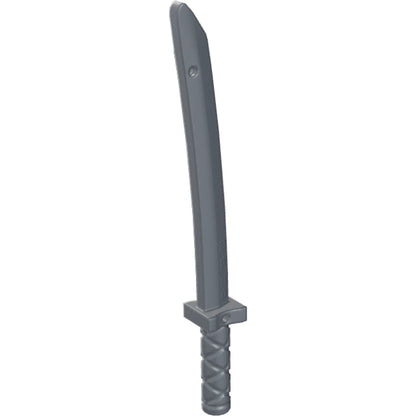 Part 21459 - Minifigure, Weapon Sword, Shamshir/Katana (Square Guard) with Capped Pommel and Holes in Crossguard and Blade