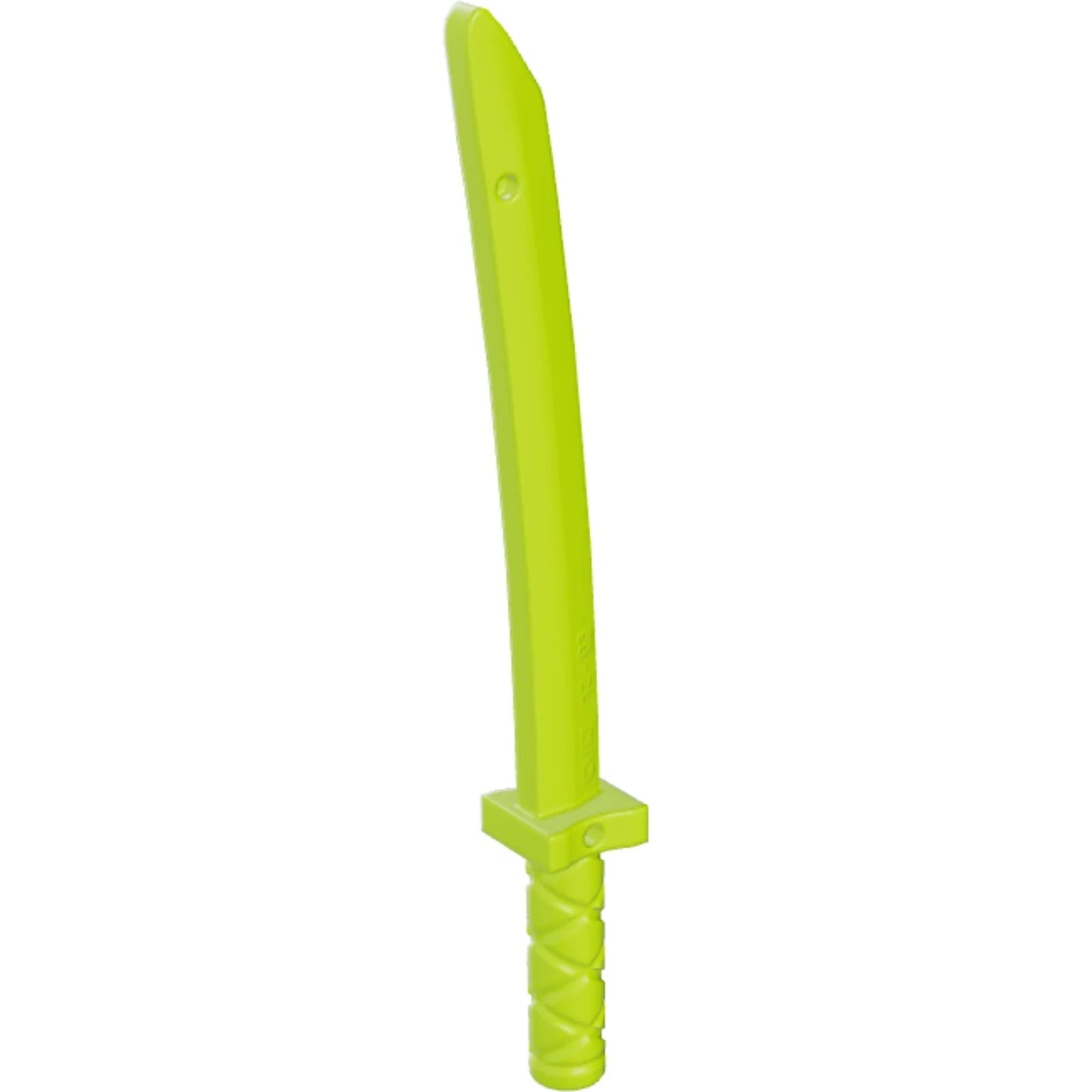 Part 21459 - Minifigure, Weapon Sword, Shamshir/Katana (Square Guard) with Capped Pommel and Holes in Crossguard and Blade
