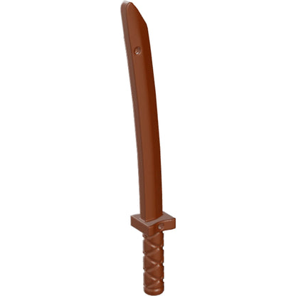 Part 21459 - Minifigure, Weapon Sword, Shamshir/Katana (Square Guard) with Capped Pommel and Holes in Crossguard and Blade