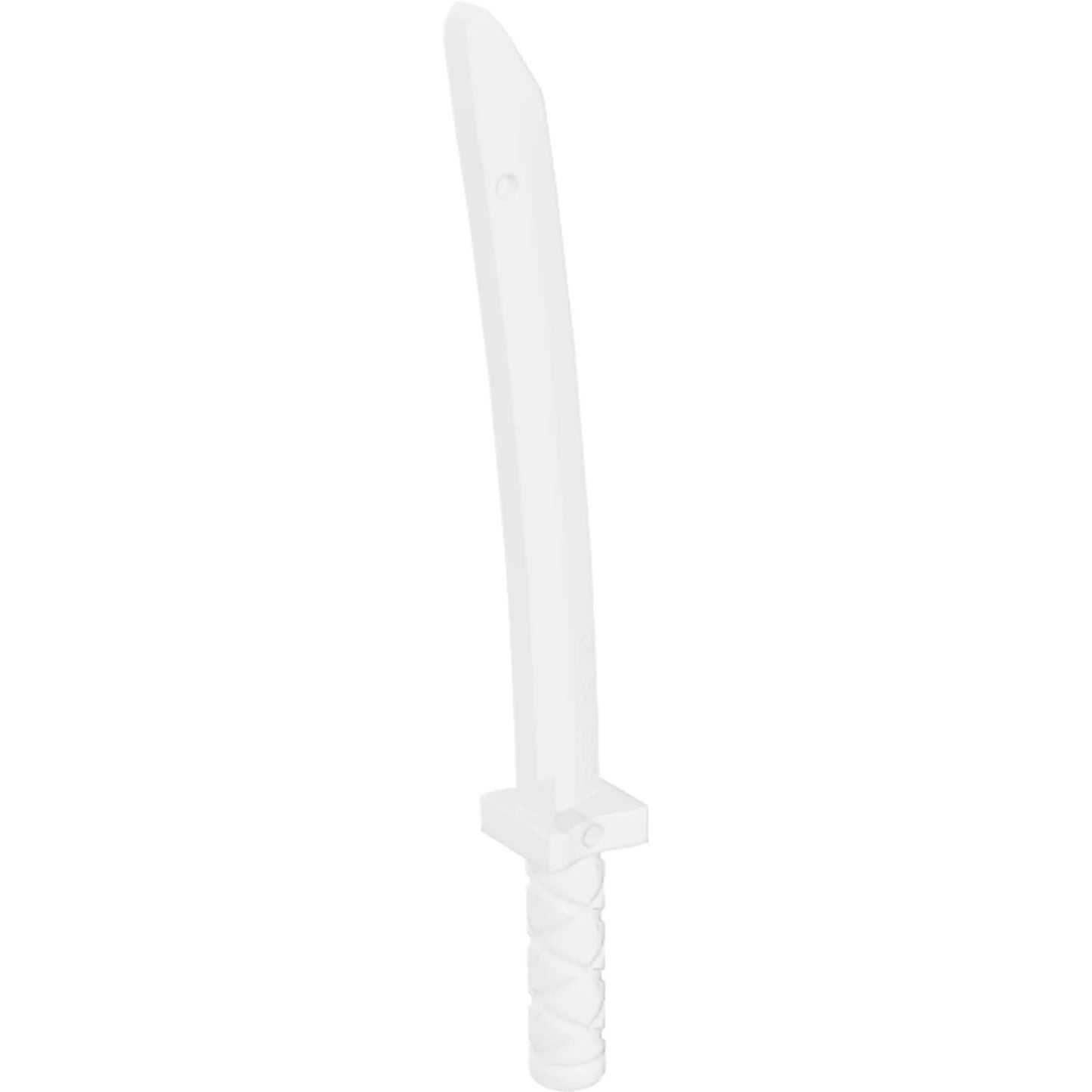 Part 21459 - Minifigure, Weapon Sword, Shamshir/Katana (Square Guard) with Capped Pommel and Holes in Crossguard and Blade