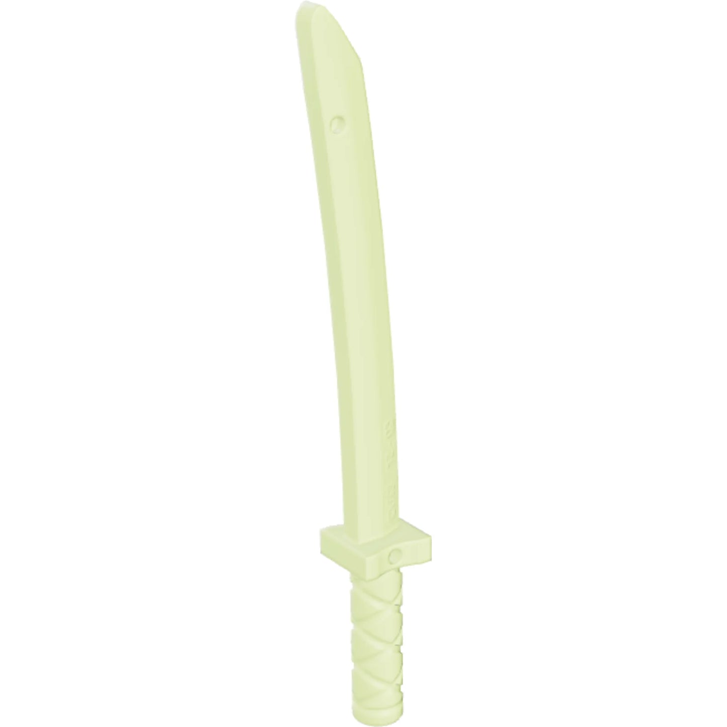 Part 21459 - Minifigure, Weapon Sword, Shamshir/Katana (Square Guard) with Capped Pommel and Holes in Crossguard and Blade