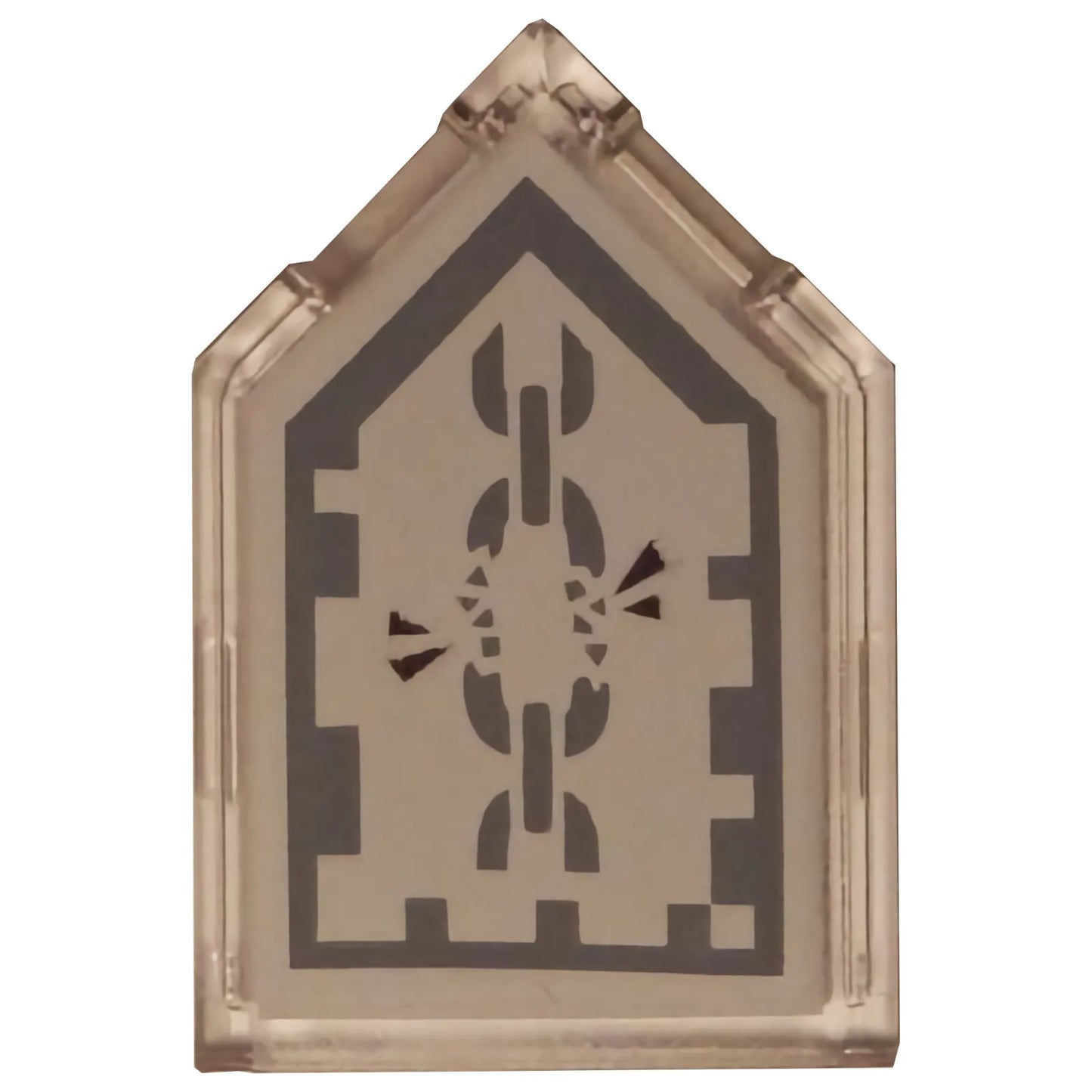 Part 22385pb078 - Tile, Modified 2 x 3 Pentagonal with Nexo Power Shield Pattern - Daring Deliverance