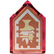 Part 22385pb085 - Tile, Modified 2 x 3 Pentagonal with Nexo Power Shield Pattern - Anvil of Trouble