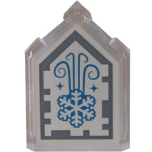 Part 22385pb136 - Tile, Modified 2 x 3 Pentagonal with Nexo Power Shield Pattern - Arctic Breath