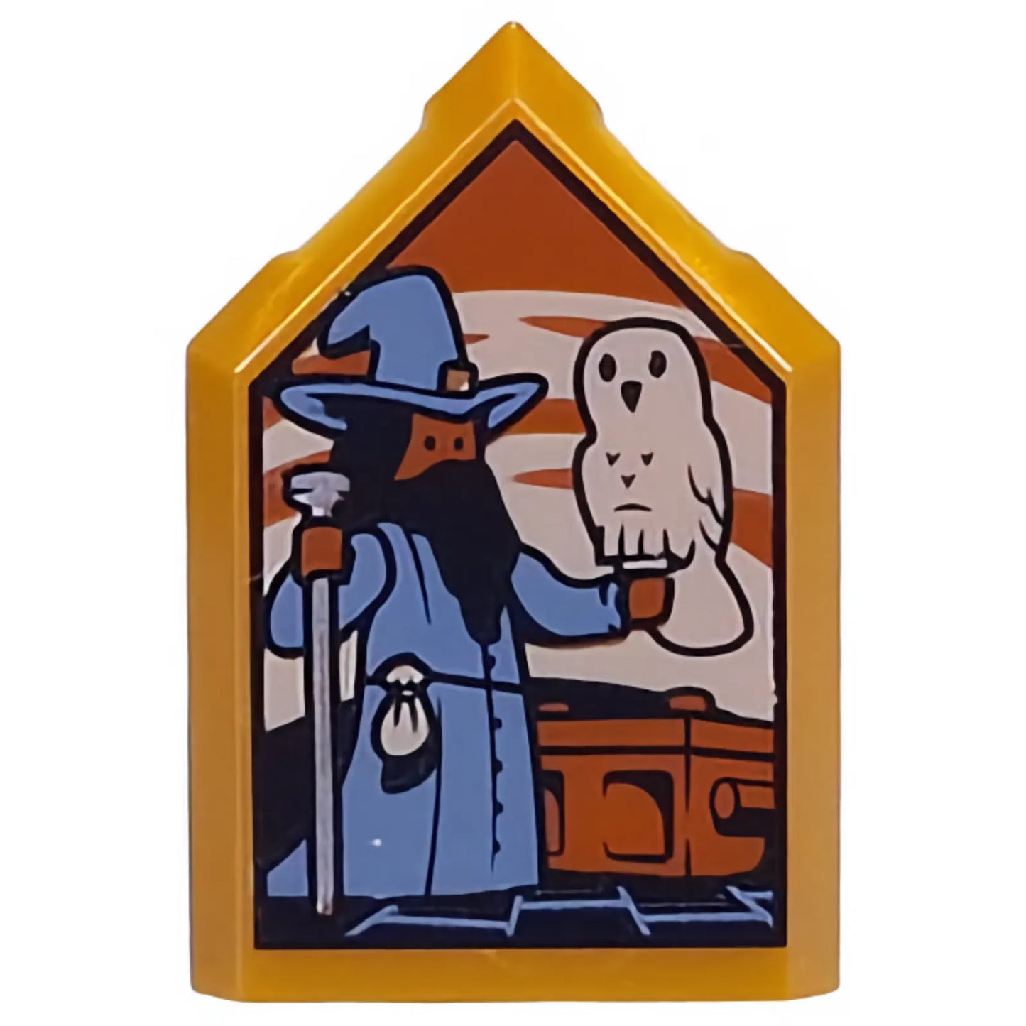 Part 22385pb330 - Tile, Modified 2 x 3 Pentagonal with HP Portrait - Ivan The Terrible Pattern