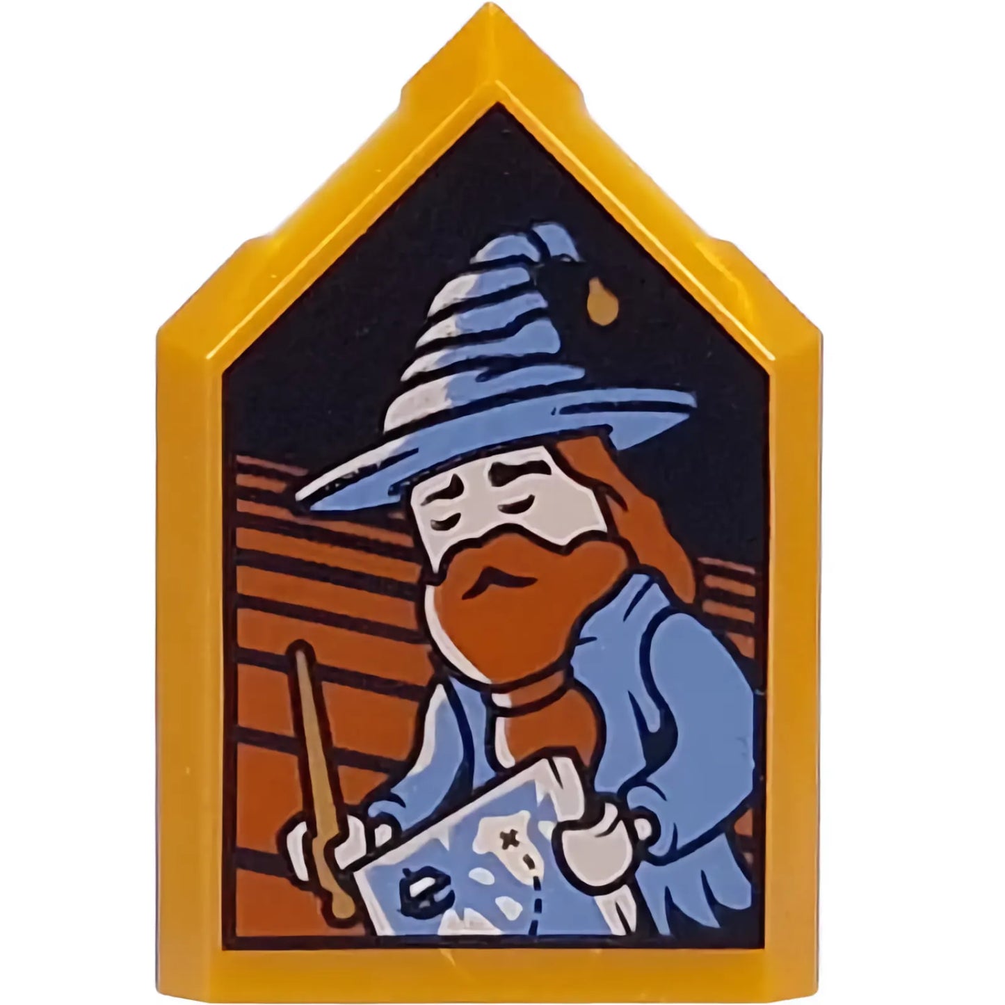 Part 22385pb331 - Tile, Modified 2 x 3 Pentagonal with HP Portrait - Sleeping Wizard Pattern