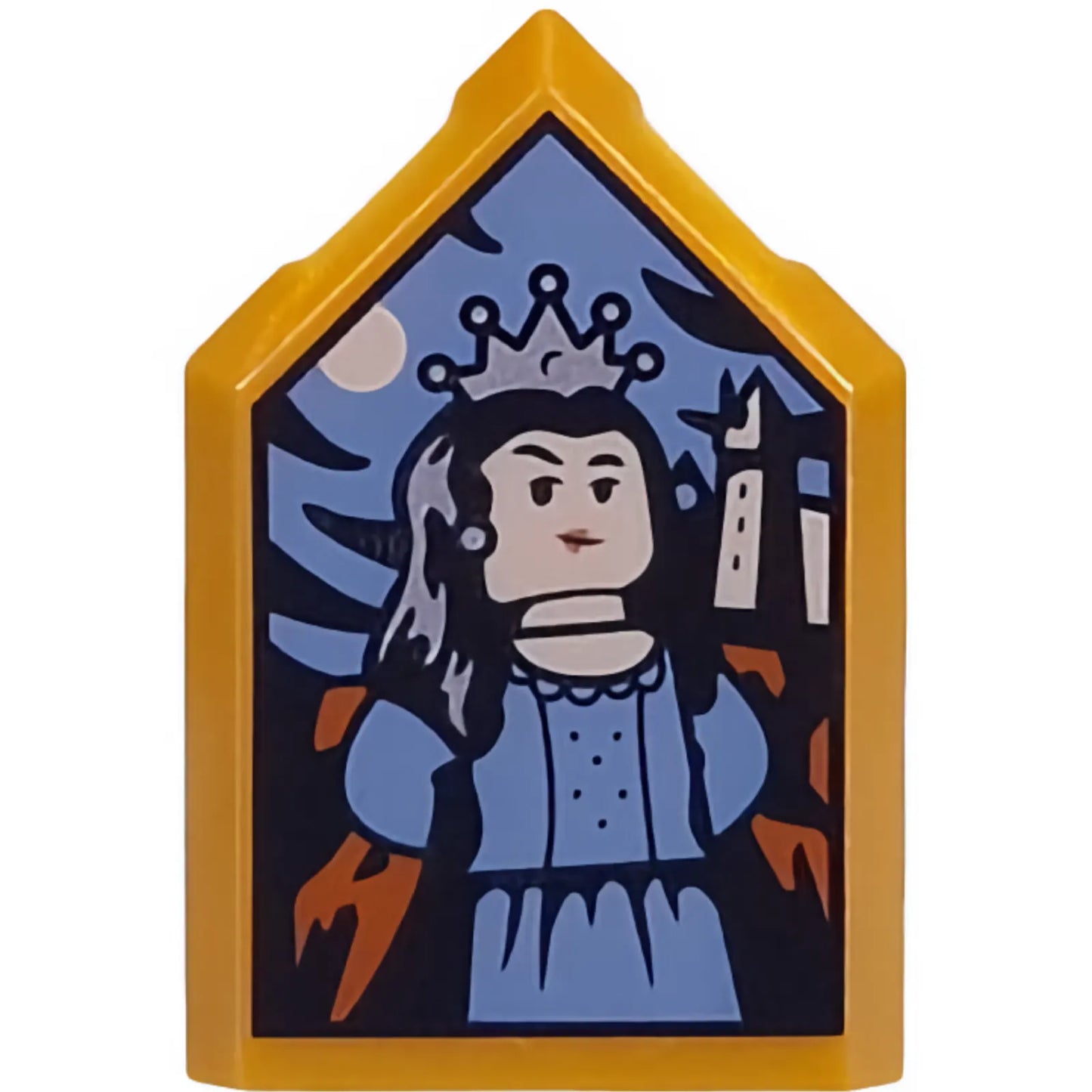 Part 22385pb338 - Tile, Modified 2 x 3 Pentagonal with HP Portrait - Rowena Ravenclaw Pattern