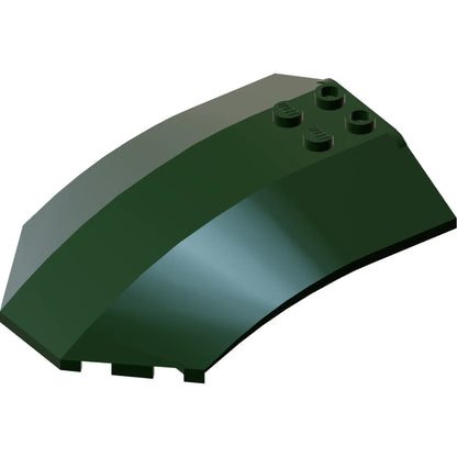 Teil x224 - Windschutzscheibe 8 x 6 x 2 gebogene, geneigte Seiten