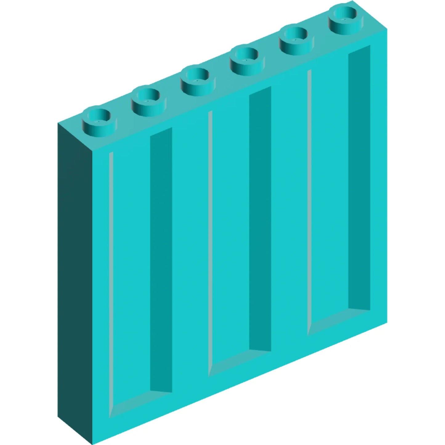 Part 23405 - Panel 1 x 6 x 5 with Corrugated Profile