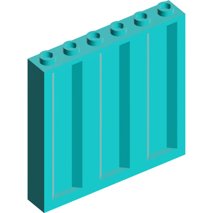 Part 23405 - Panel 1 x 6 x 5 with Corrugated Profile