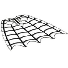Part 23715a - Minifigure Cape Plastic, Scalloped 5 Points with Black Spider Web Pattern