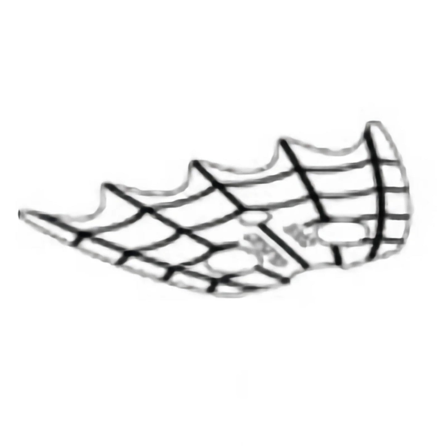 Part 23715b - Minifigure Collar Plastic, Scalloped 5 Points with Black Spider Web Pattern