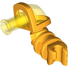 Part 24101pb02 - Arm Armored, Left with Trans-Yellow Shoulder and Pin Pattern (Nexo Knights Axl)