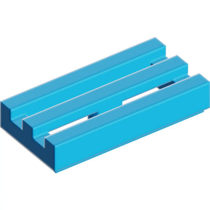 Part 2412b - Tile, Modified 1 x 2 Grille with Bottom Groove / Lip