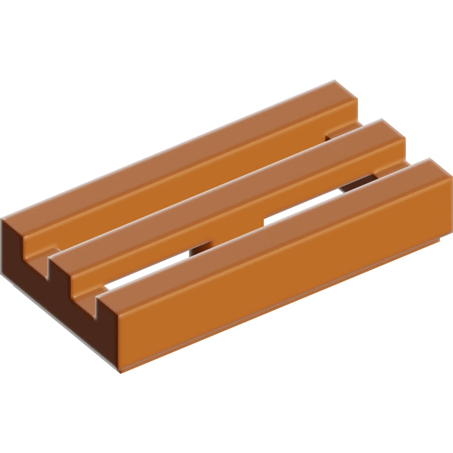 Part 2412b - Tile, Modified 1 x 2 Grille with Bottom Groove / Lip