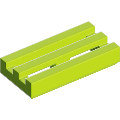 Part 2412b - Tile, Modified 1 x 2 Grille with Bottom Groove / Lip