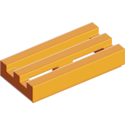 Part 2412b - Tile, Modified 1 x 2 Grille with Bottom Groove / Lip